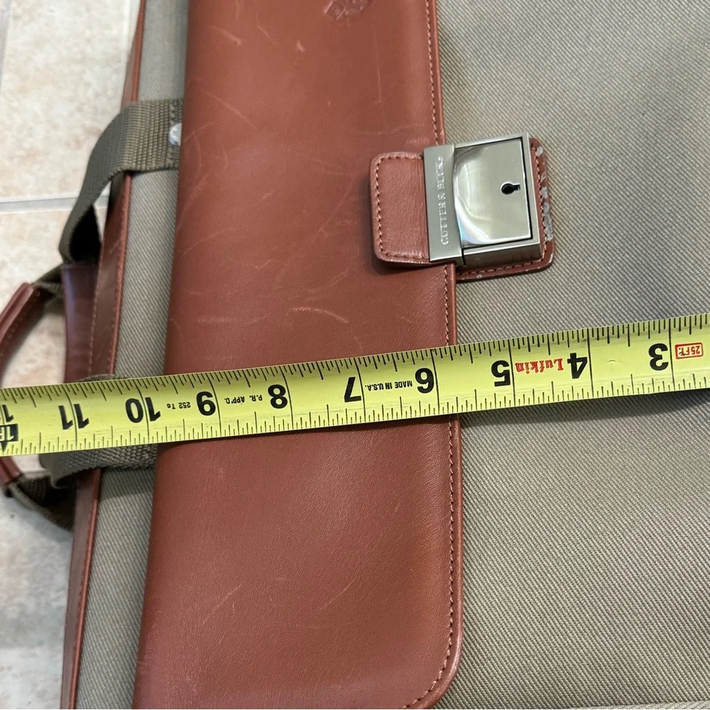 Vintage Sysco Co Cutter & Buck Promo Large Briefcase Laptop Bag AGED WORN
